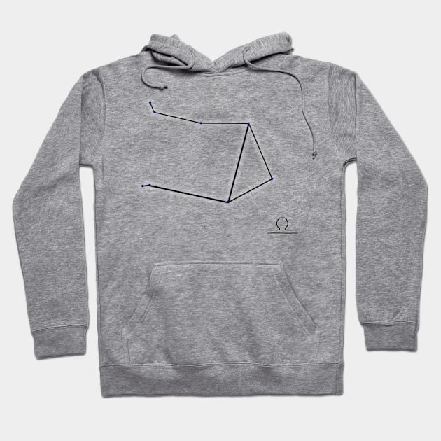 Zodiac Constellations - Libra Hoodie by Like Water